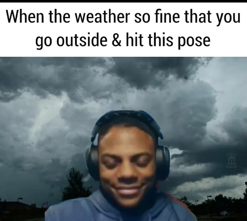 When the weather so fine that you go outside & hit this pose BASHTWO