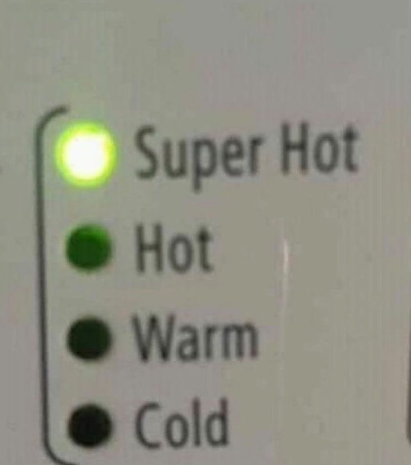Super Hot Hot Warm Cold