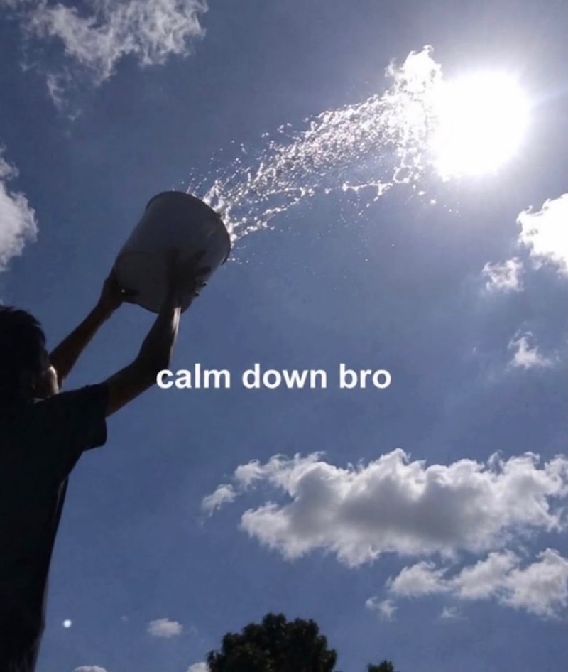 calm down bro