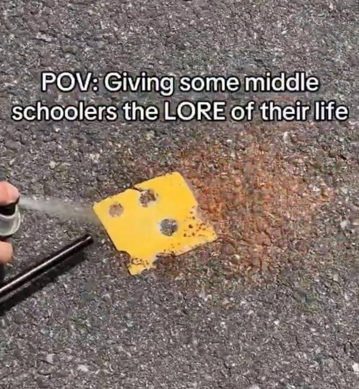 POV: Giving some middle schoolers the LORE of their life