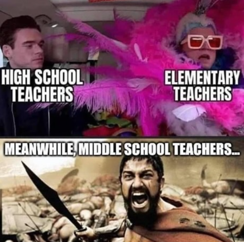 D HIGH SCHOOL TEACHERS ELEMENTARY TEACHERS MEANWHILE, MIDDLE SCHOOL TEACHERS...