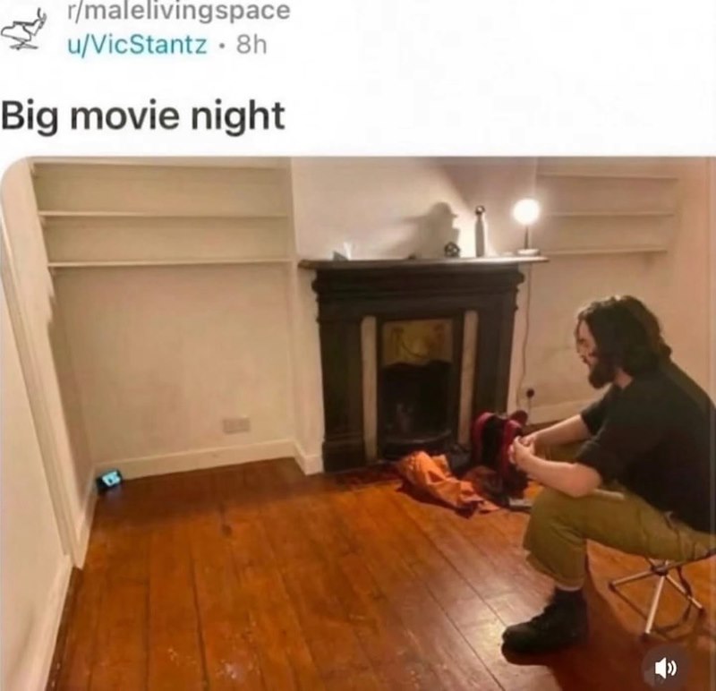 r/malelivingspace u/VicStantz 8h Big movie night