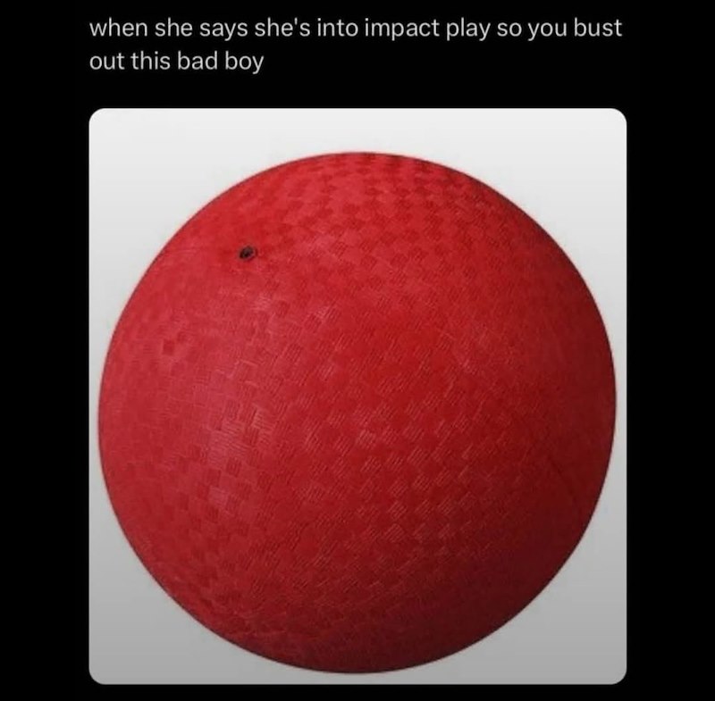 when she says she's into impact play so you bust out this bad boy