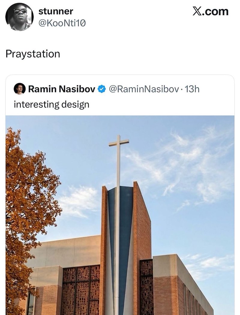 stunner @KooNti10 Praystation X.com Ramin Nasibov @Ramin Nasibov - 13h interesting design
