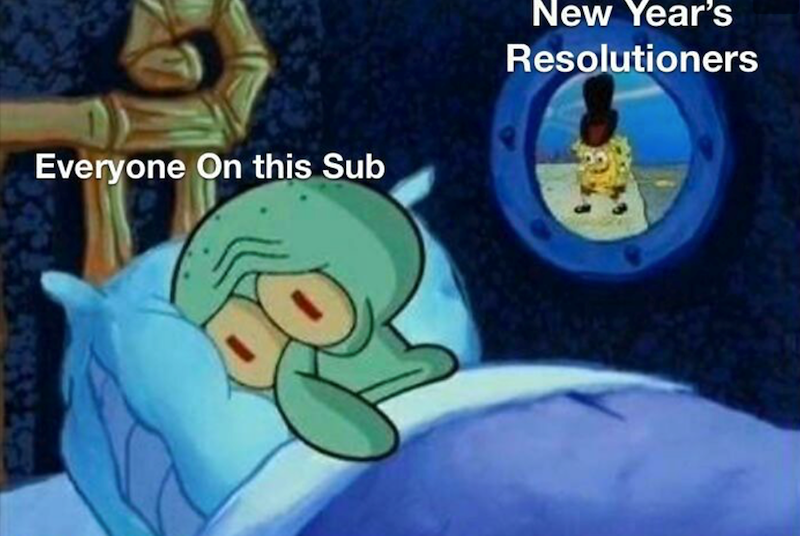Everyone On this Sub New Year's Resolutioners