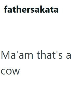 fathersakata Ma'am that's a COW