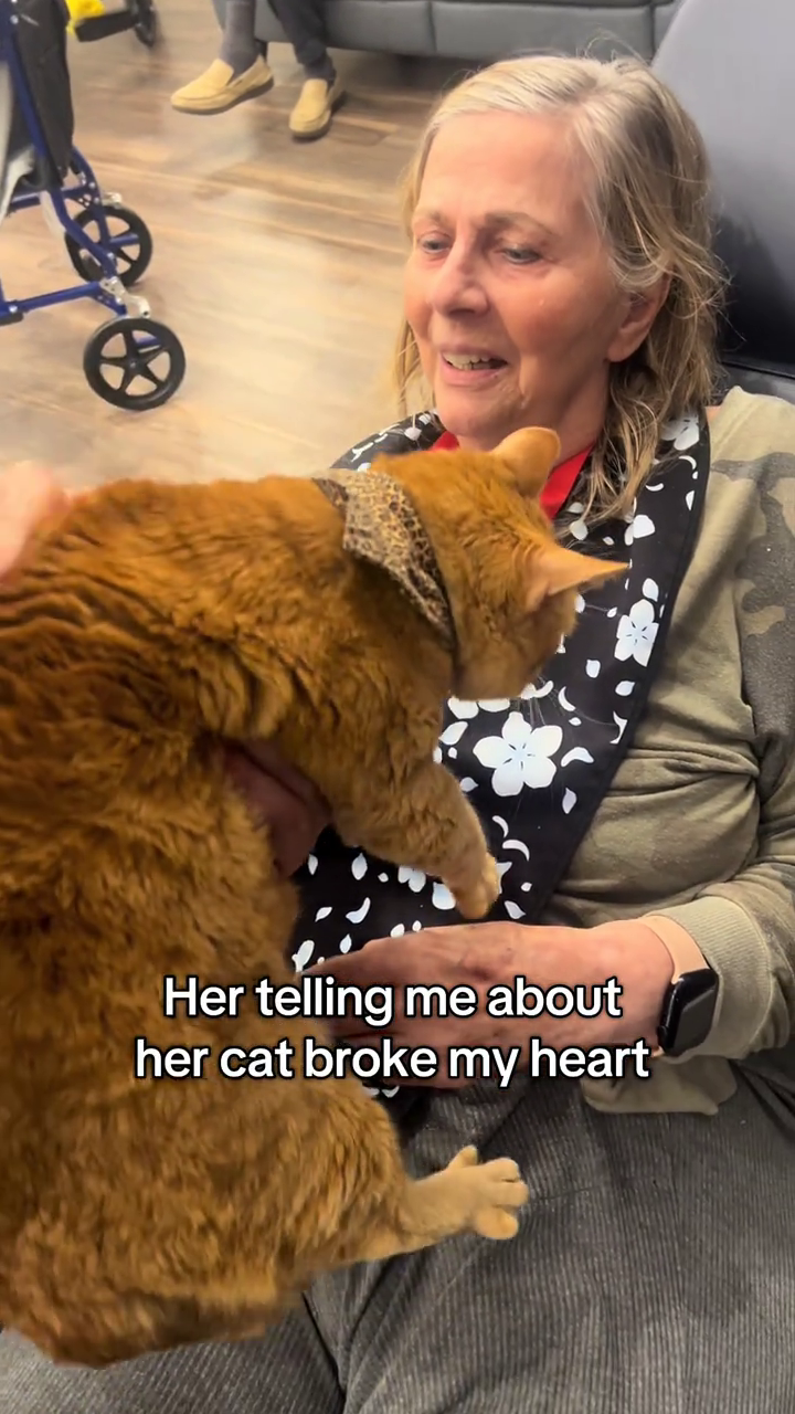 Her telling me about her cat broke my heart