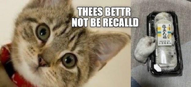 THEES BETTR NOT BE RECALLD 塩豆大福 出 小豆あん