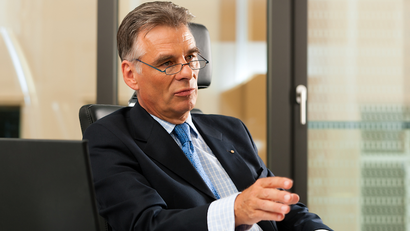 Businessman talking. 