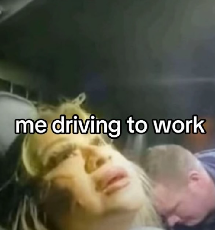 me driving to work