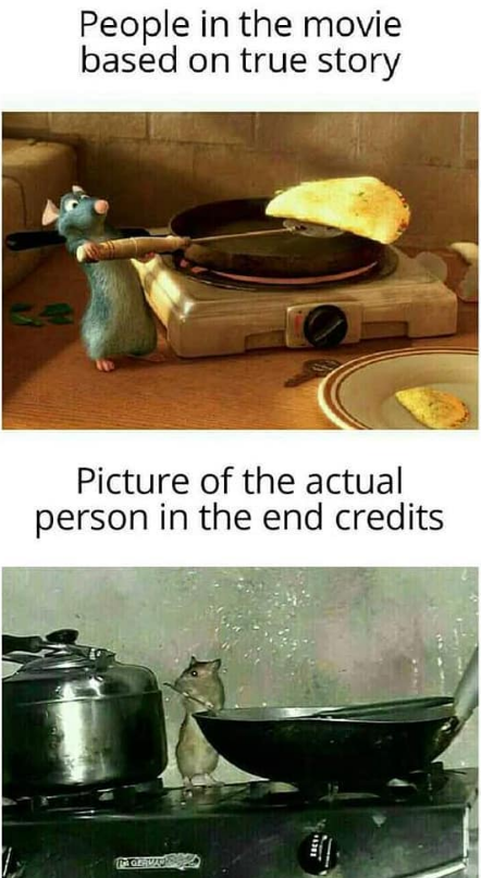 People in the movie based on true story Picture of the actual person in the end credits