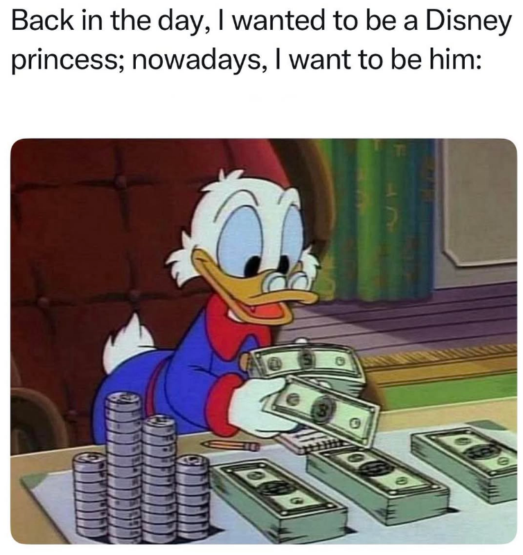 Back in the day, I wanted to be a Disney princess; nowadays, I want to be him:
