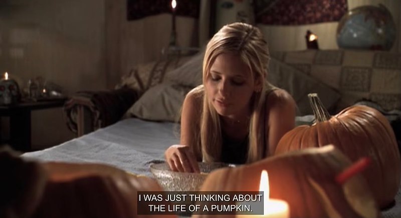 I WAS JUST THINKING ABOUT THE LIFE OF A PUMPKIN.