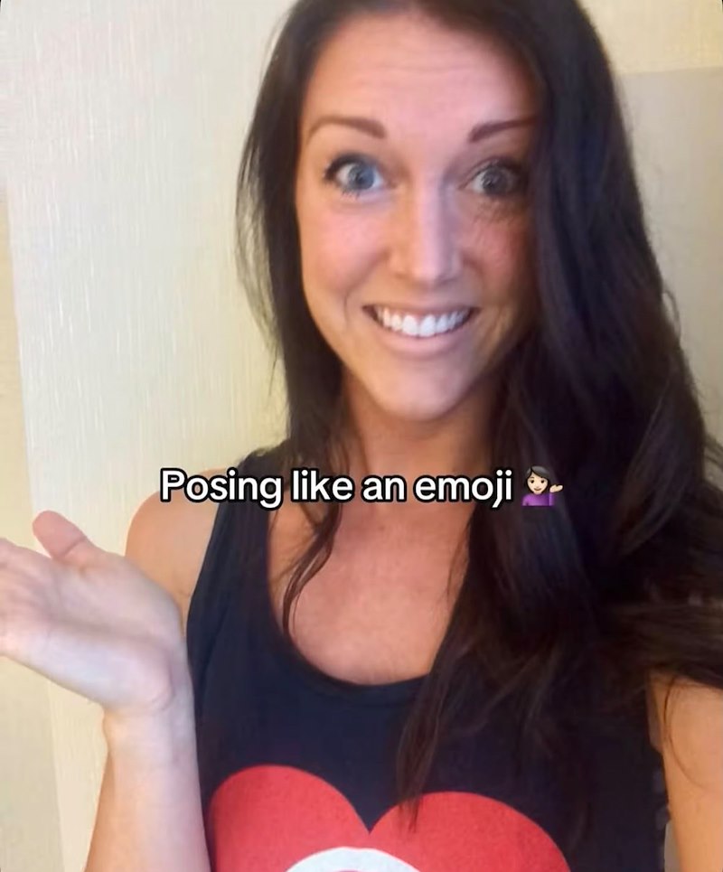 Posing like an emoji