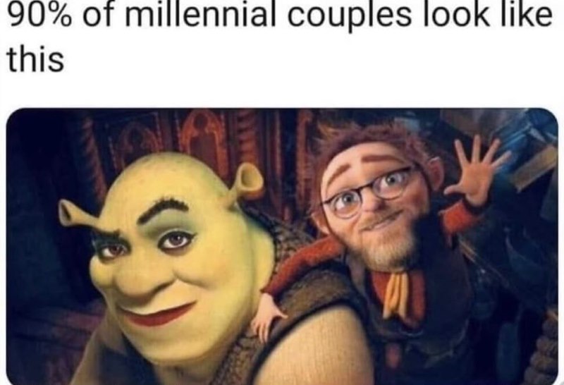 90% of millennial couples look like this