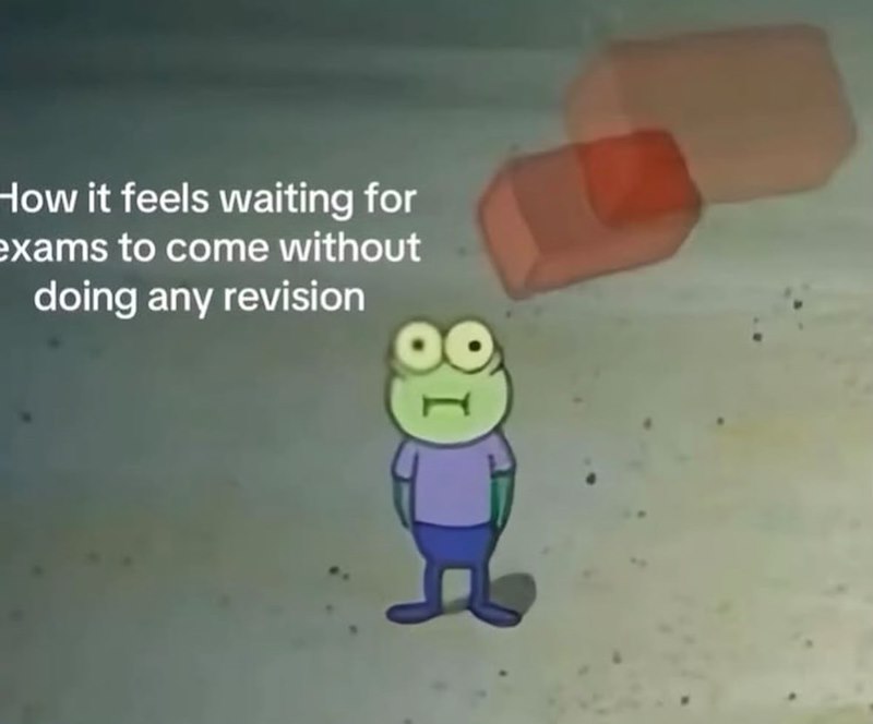 How it feels waiting for exams to come without doing any revision :D