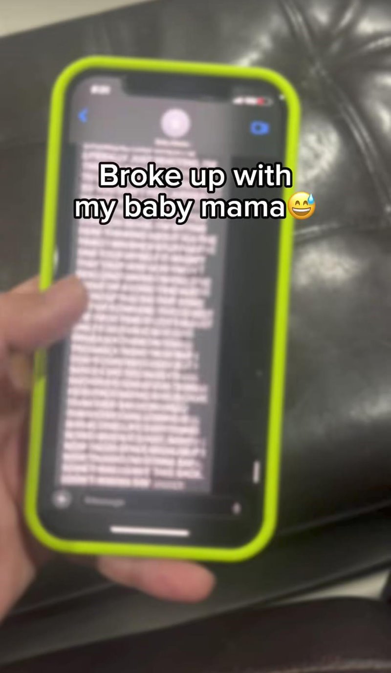 Broke up with my baby mama