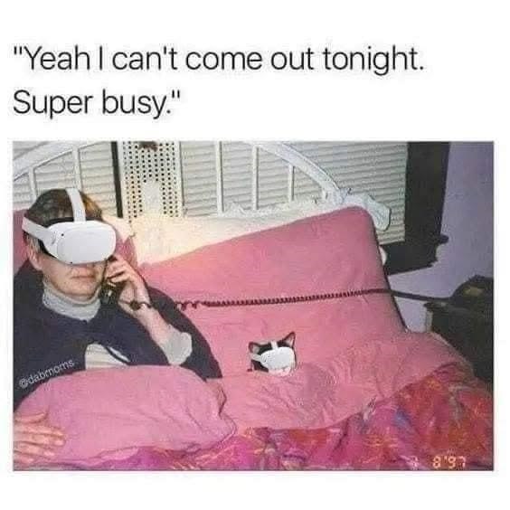 "Yeah I can't come out tonight. Super busy." Odabroms 8'97