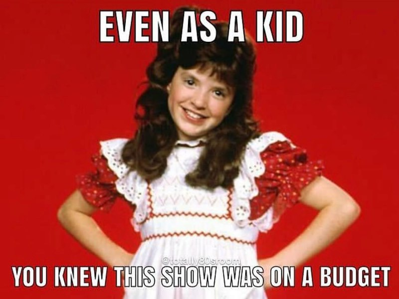 EVEN AS A KID @totally 80sroom YOU KNEW THIS SHOW WAS ON A BUDGET