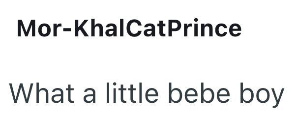 Mor-KhalCatPrince What a little bebe boy