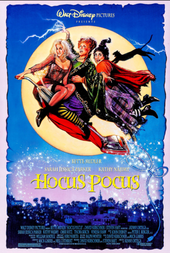 WALT DISNEY PICTURES PRESENTS BETTE MIDLER SARAH JESSICA PARKER KATHY NAJIMY Hocus Pocus MORCIOS WALT DISNEY PICTURES BETTEMIDLER HOCUS POCUS, DAVID KIRSCHNER/STEVEN HAFT KENNY ORTEGA SARAH JESSICA PARKER KATHY NAJIMY OMRI KATZ THORA BIRCH VINESSA SHAW JOHN DEBNEY PETERE BERGER, WILLIAM SANDELL HIRO NARITA RALPH WINTER DAVID KIRSCHNERMICK GARRIS MICK GARRIS NEIL CUTHBERT DAVID KIRSCHNER STEVEN HAFT KENNY ORTEGA