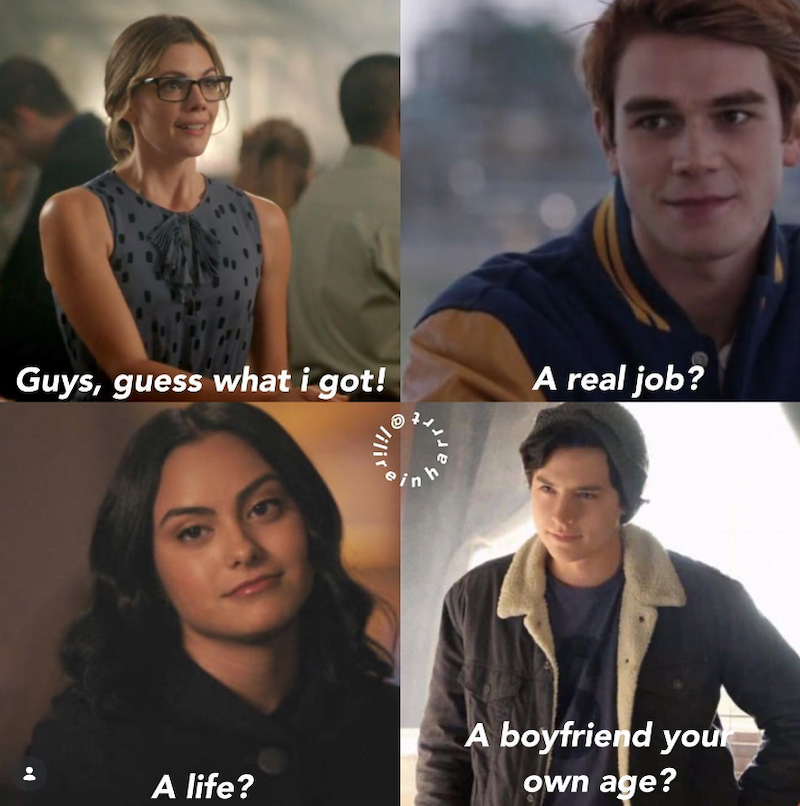 Guys, guess what i got! A real job? A life? A boyfriend your own age?