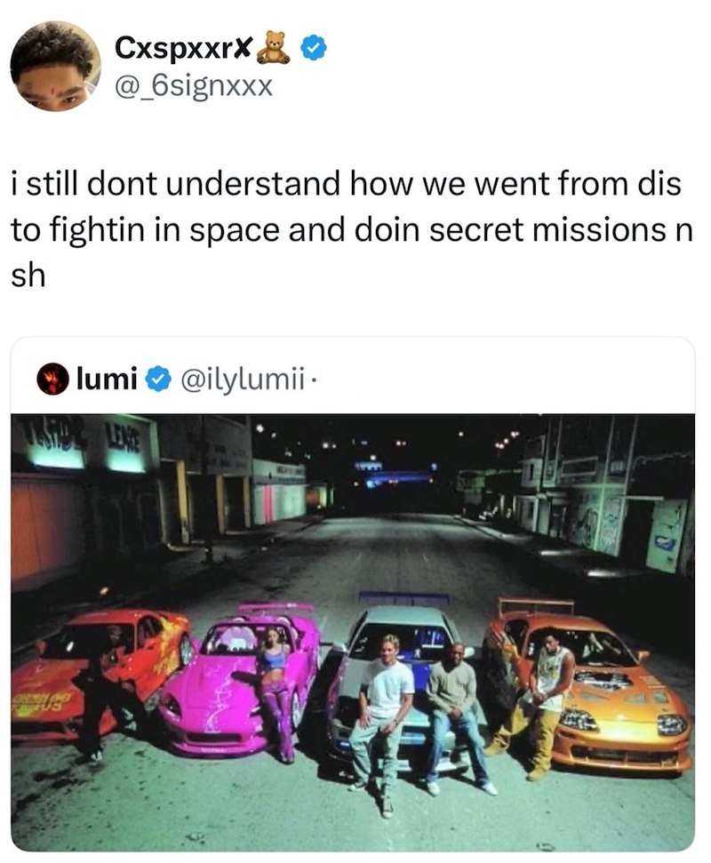Cxspxxrx → @_6signxxx i still dont understand how we went from dis to fightin in space and doin secret missions n sh lumi @ilylumii. LEAR