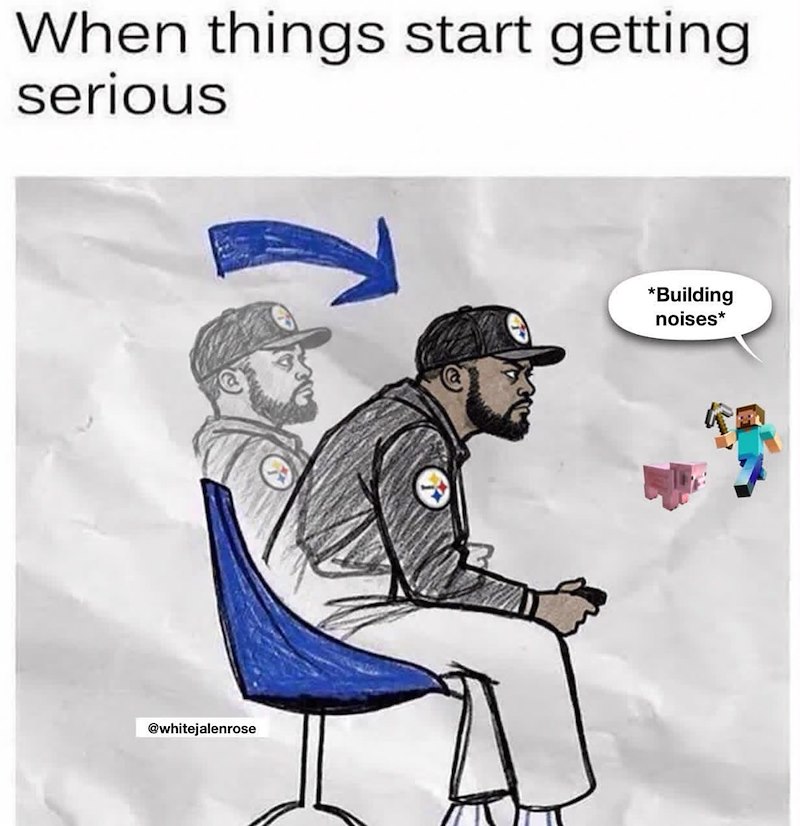 When things start getting serious @whitejalenrose *Building noises*