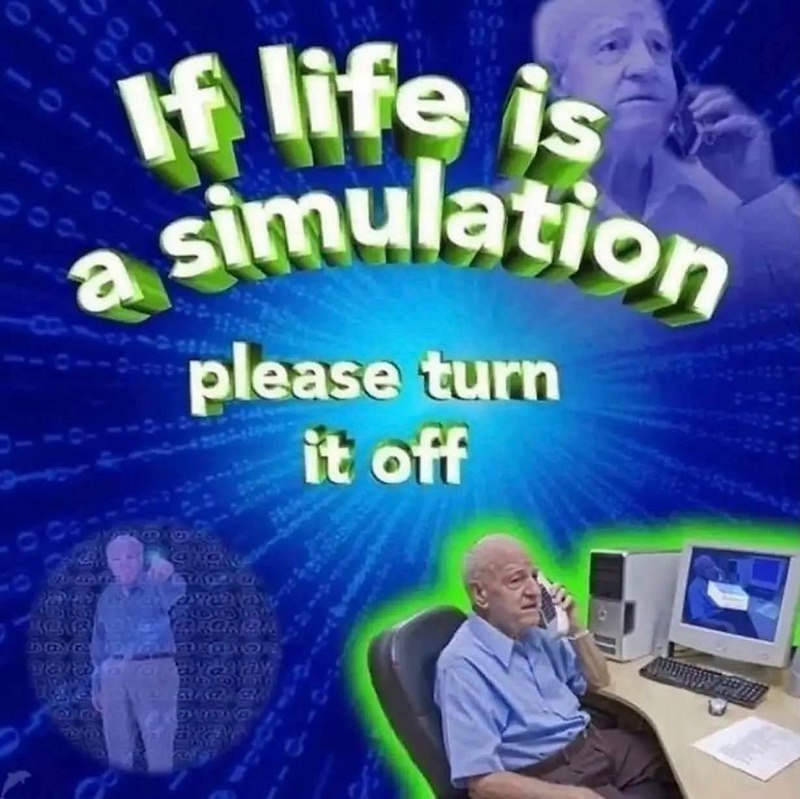 000 100 If life is simulation a 1881-1110 please turn it off FOIDE Old Dor Ke Toda a avaly 290