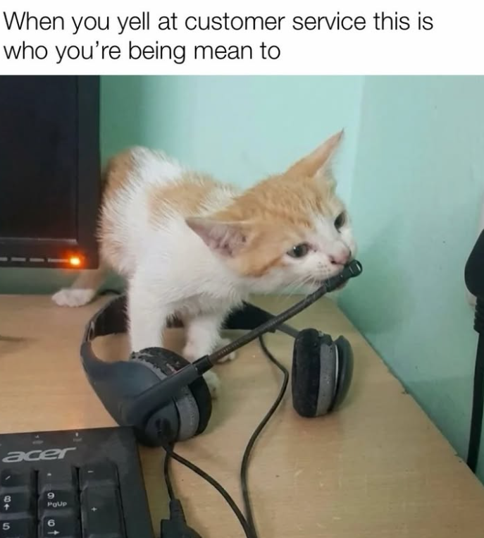 When you yell at customer service this is who you're being mean to acer 30-> 9 PgUp 6 5