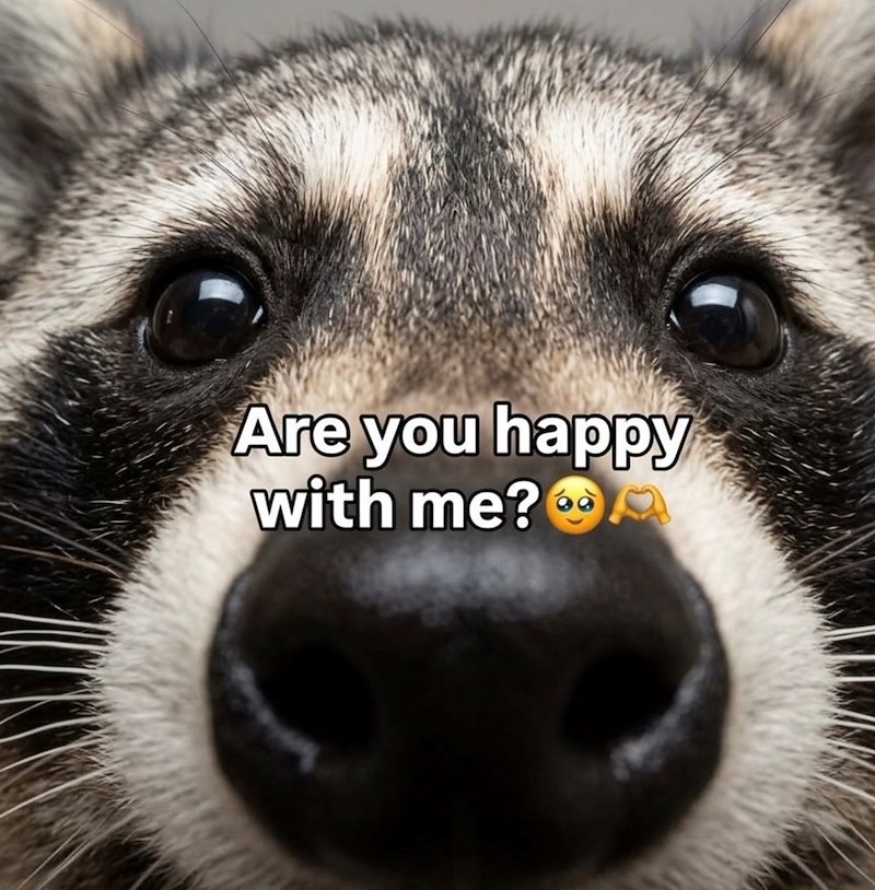 Are you happy with me?