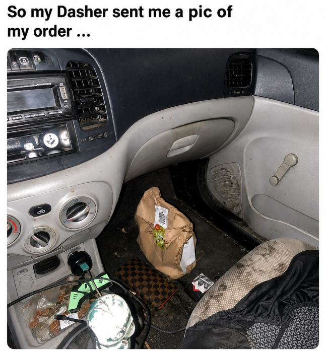 So my Dasher sent me a my order ... pic of The