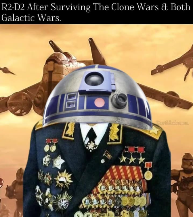 R2-D2 After Surviving The Clone Wars & Both Galactic Wars. Darthholocron