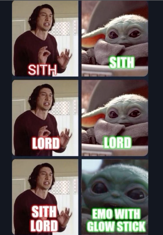 SITH SITH LORD LORD SITH EMO WITH LORD GLOW STICK