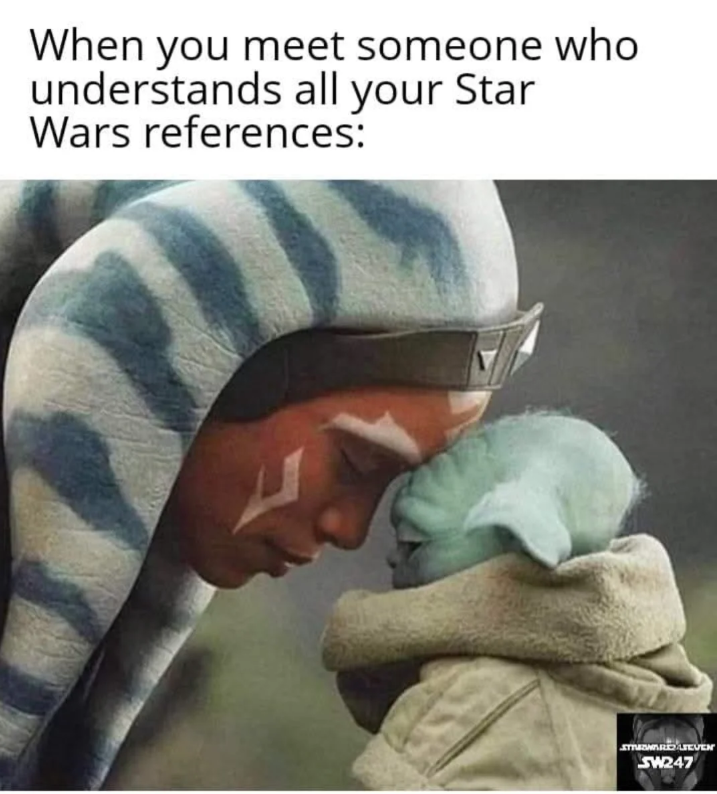 When you meet someone who understands all your Star Wars references: STRESWARE LIEVEN SW247