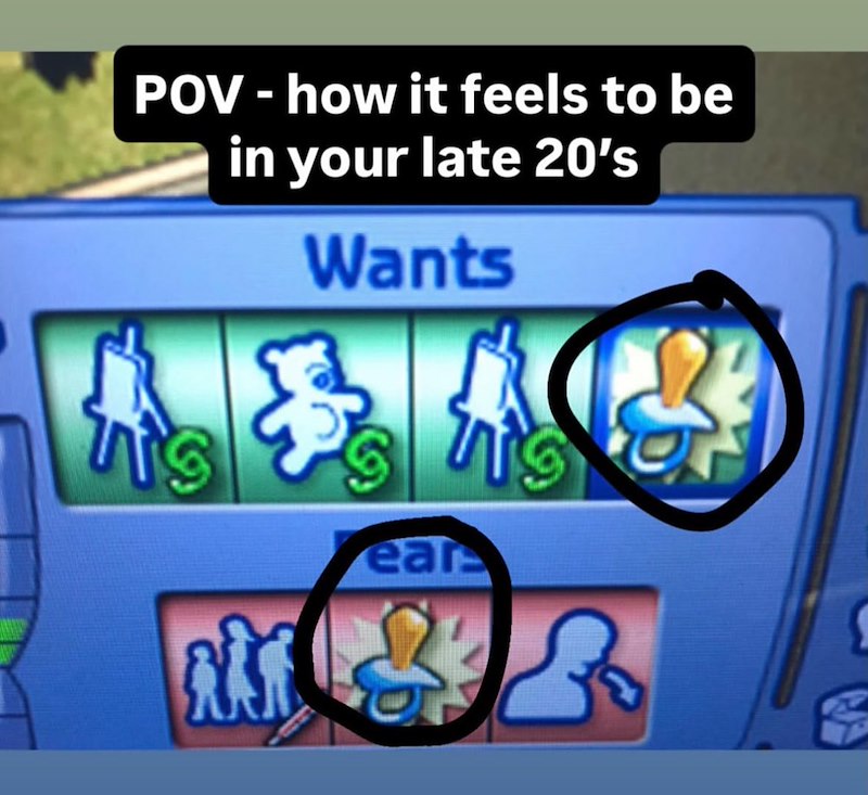 POV - how it feels to be his in your late 20's Wants S ear