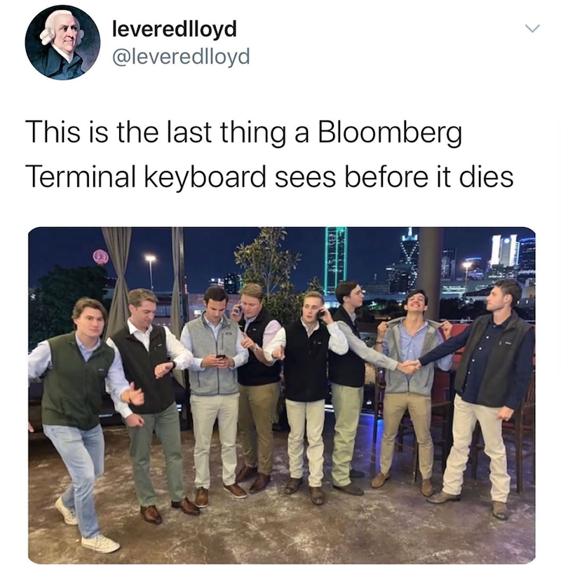 levered lloyd @leveredlloyd This is the last thing a Bloomberg Terminal keyboard sees before it dies