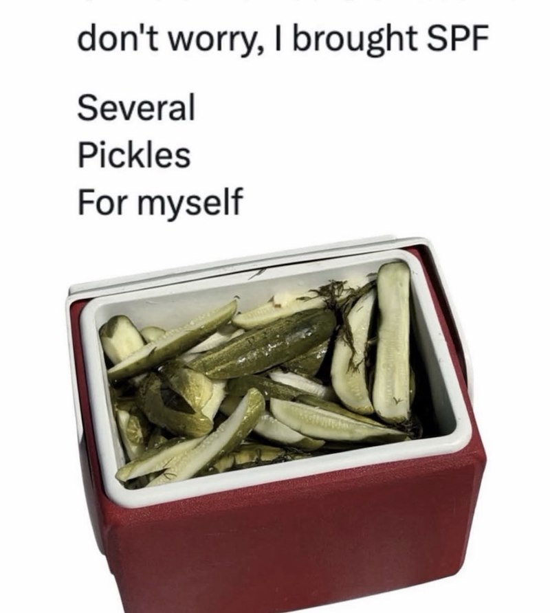 don't worry, I brought SPF Several Pickles For myself