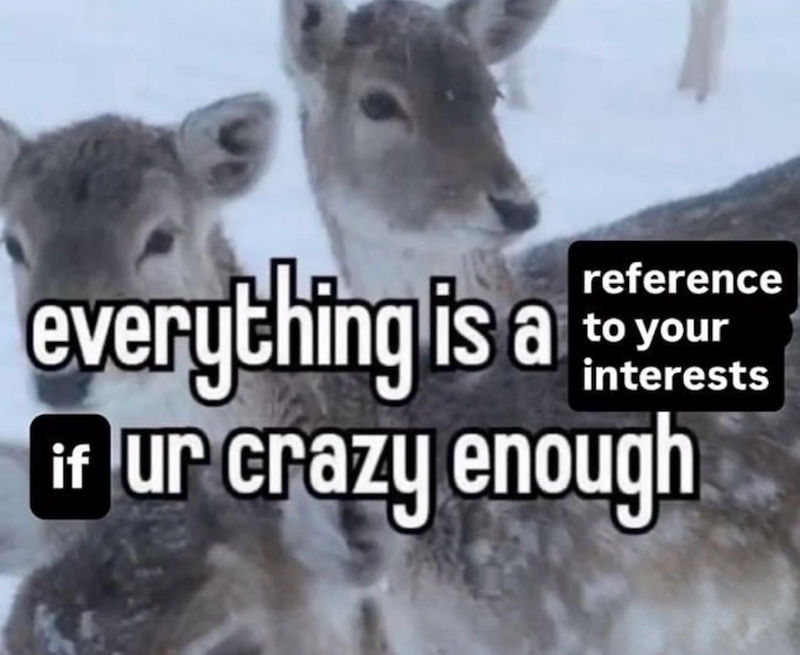 everything is a to your reference interests if ur crazy enough