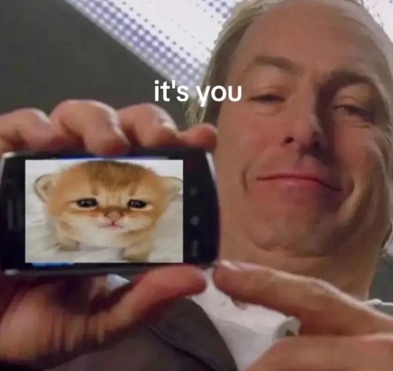 it's you