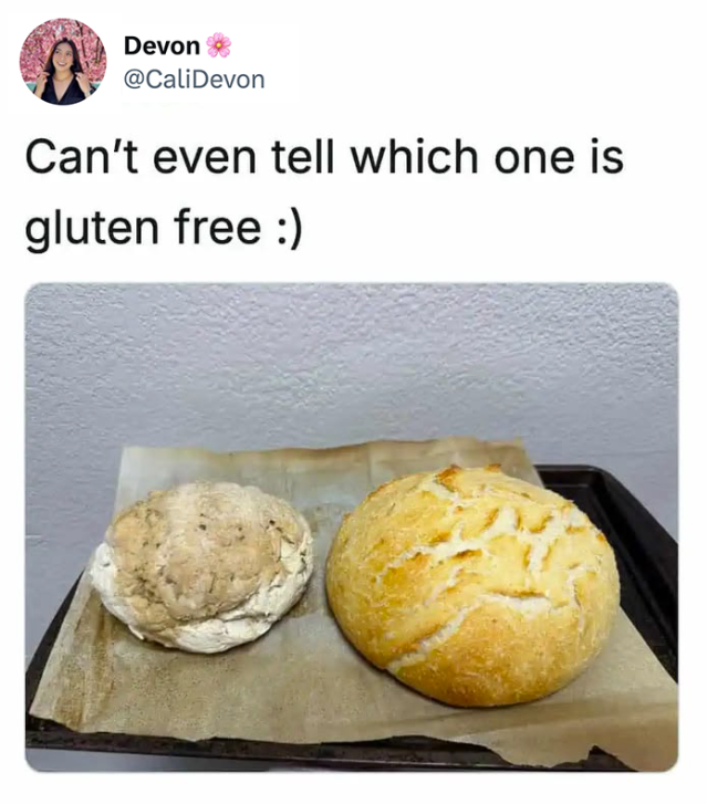 Devon @CaliDevon Can't even tell which one is gluten free :)
