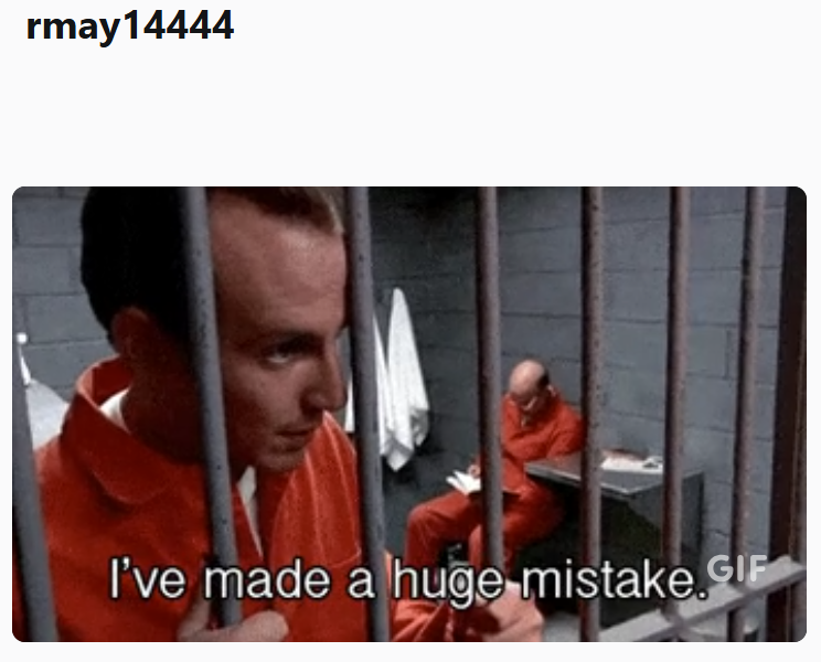 rmay14444 I've made a huge mistake.G