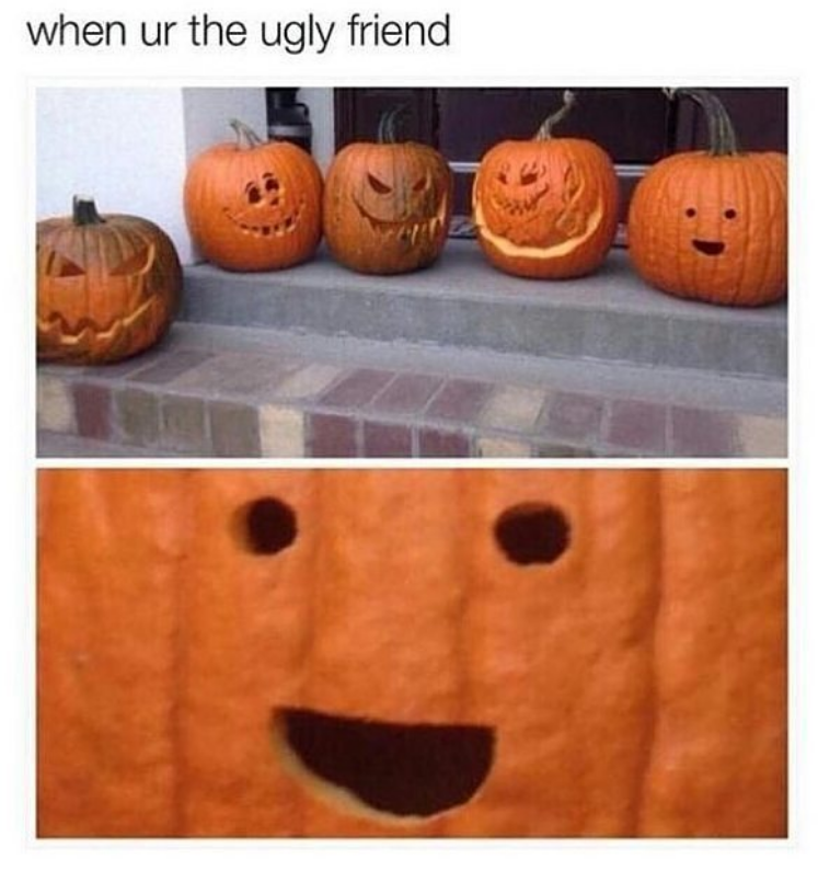 when ur the ugly friend