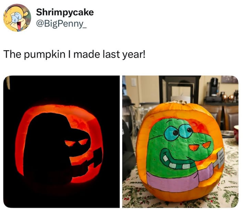 Shrimpycake @BigPenny_ The pumpkin I made last year! A