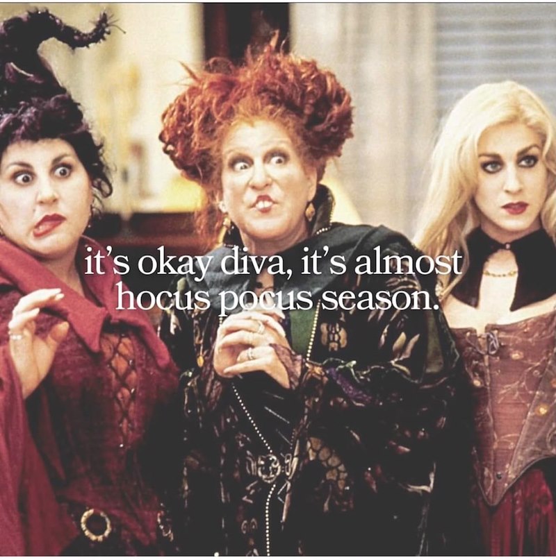 it's okay diva, it's almost hocus pocus season.