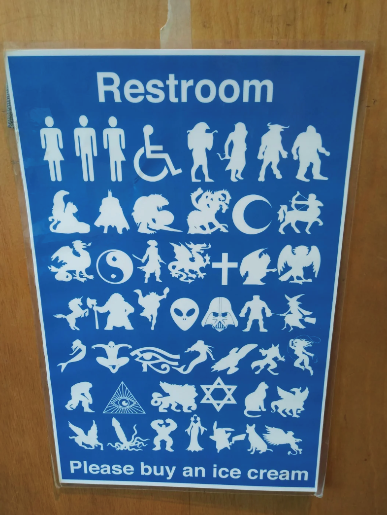 Restroom LAGSCH 鹽9+ VX1 Please buy an ice cream