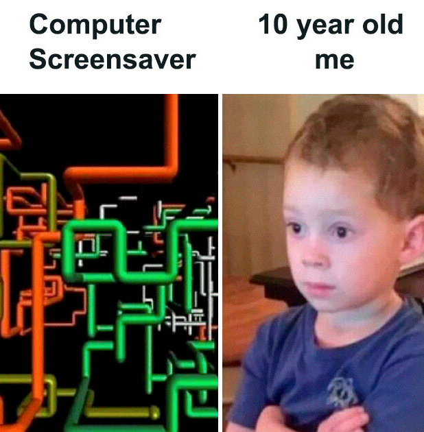 Computer Screensaver 10 year old me