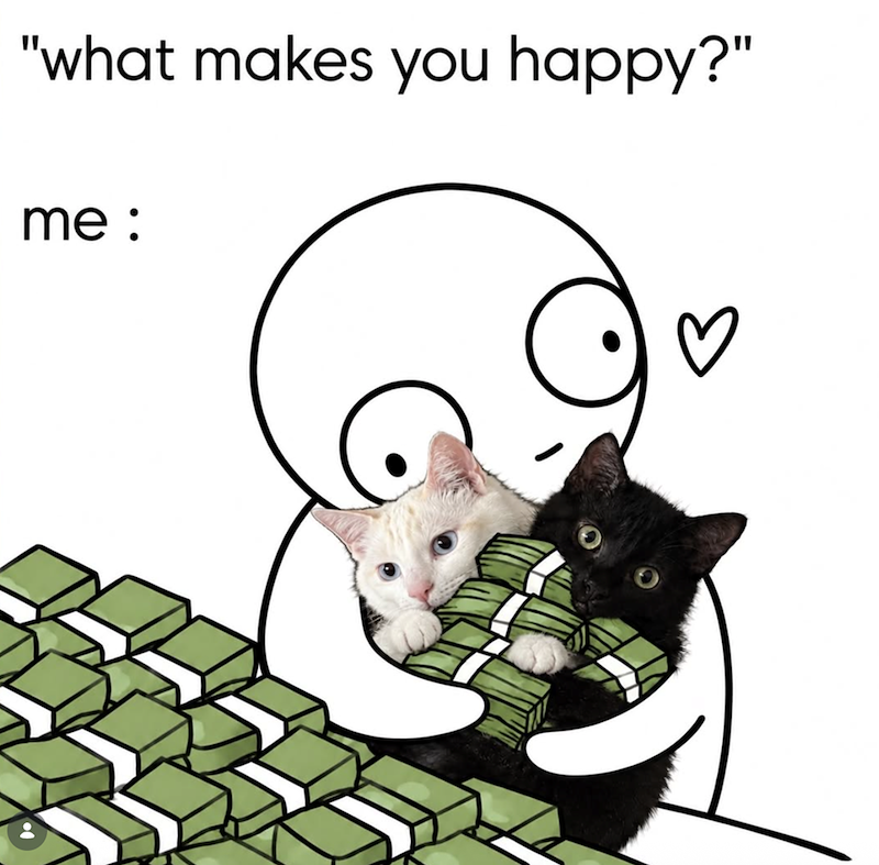 "what makes you happy?" me:
