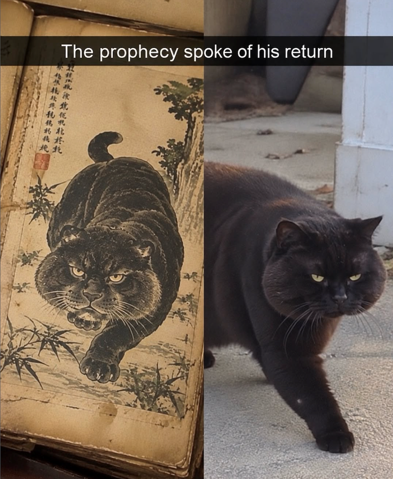 The prophecy spoke of his return 北北 我貳 北