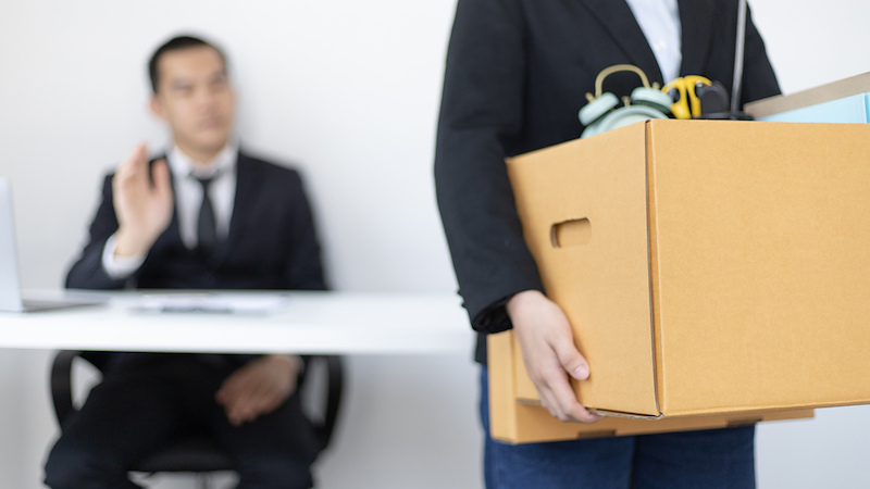 Employee leaving the company.